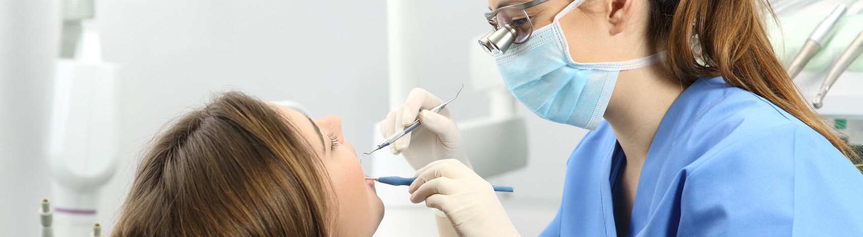 dental patient receiving an exam